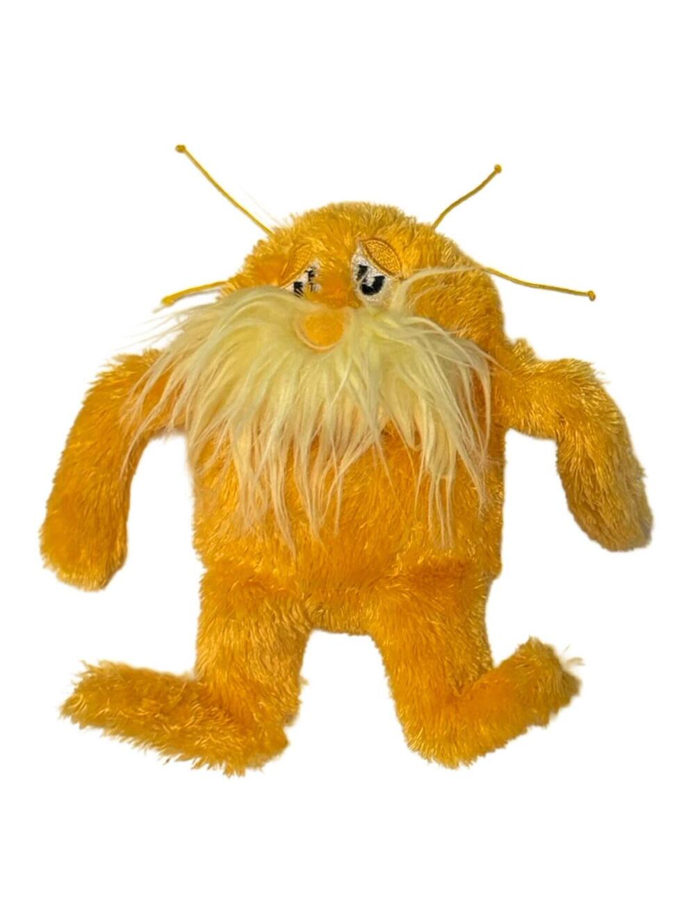 Dr Seuss The Lorax 6" Plush Manhattan Toy Stuffed Animal Orange Fuzzy 2012